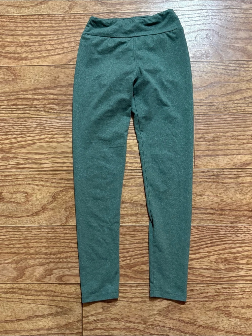 Lularoe Tween Girls Green Soft Stretchy Comfy Leggings